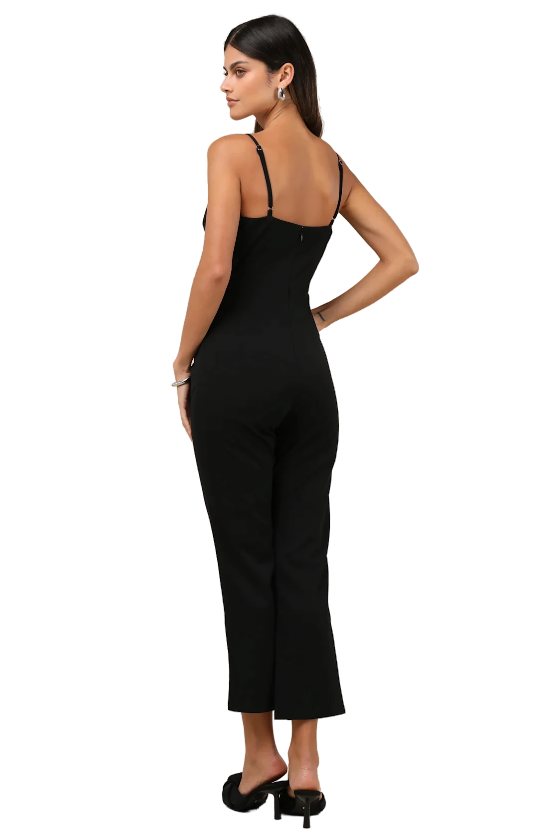 Signature Cutie Black V-Neck Sleeveless Jumpsuit